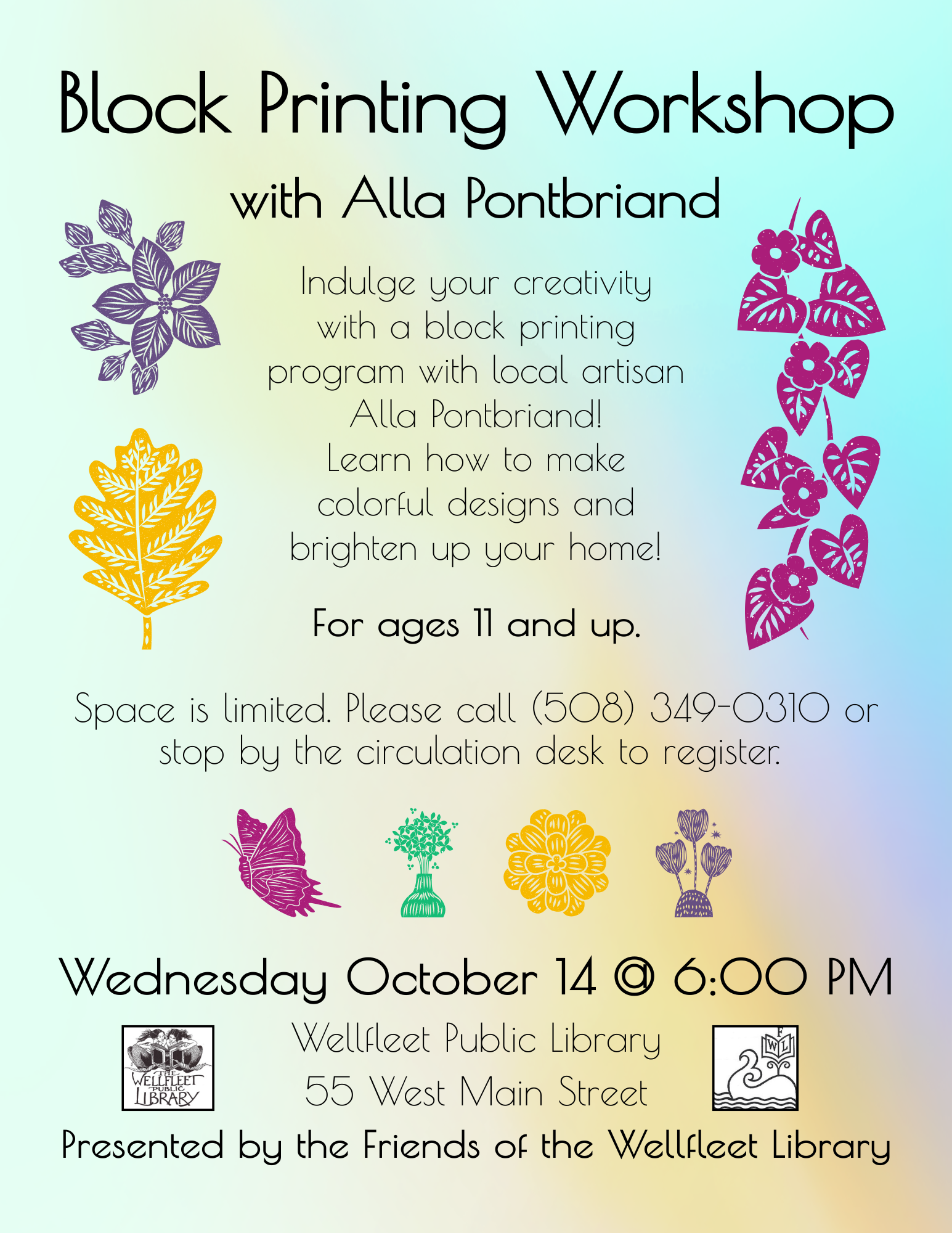 Block Printing Workshop with Alla Pontbriand