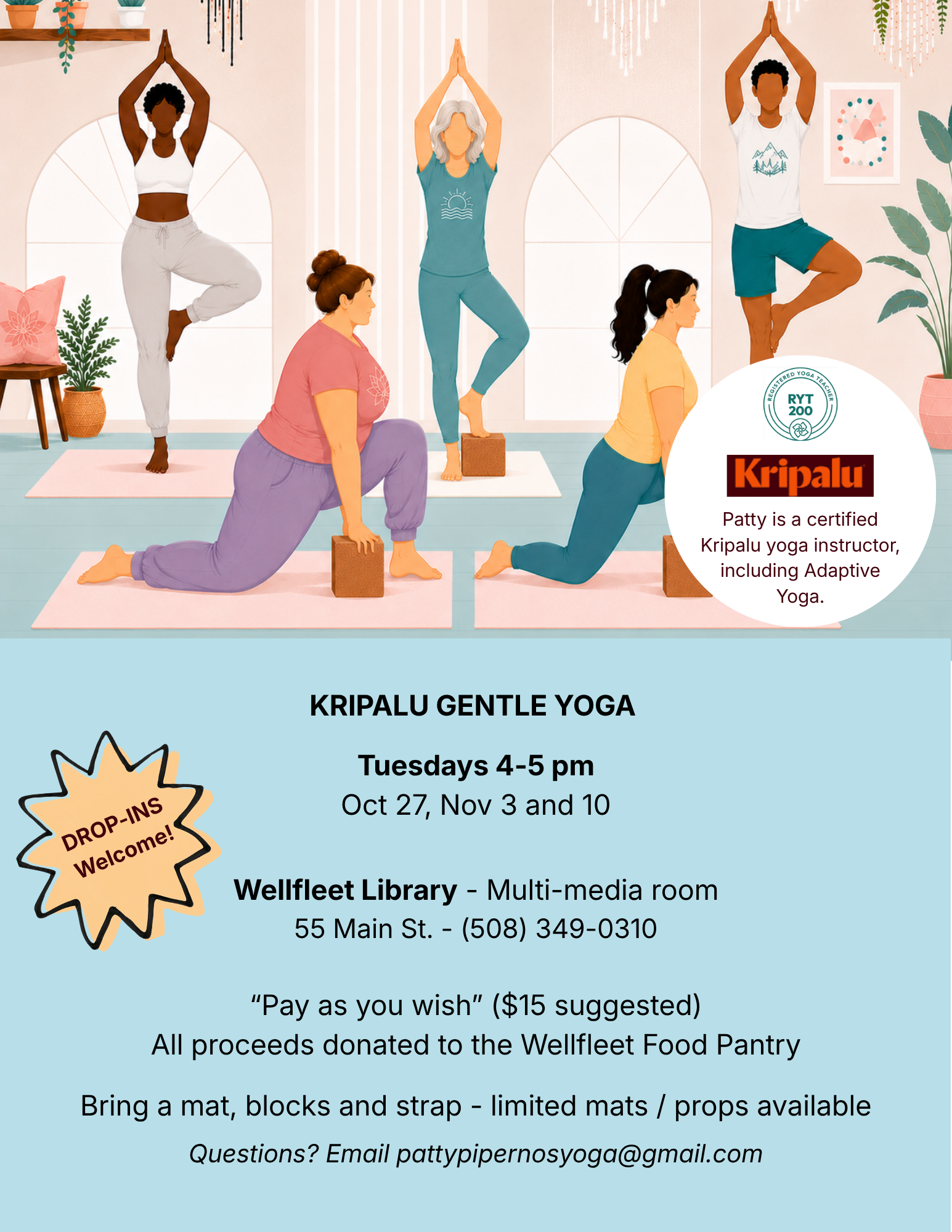 Kripalu Gentle Yoga with Patty Pipernos