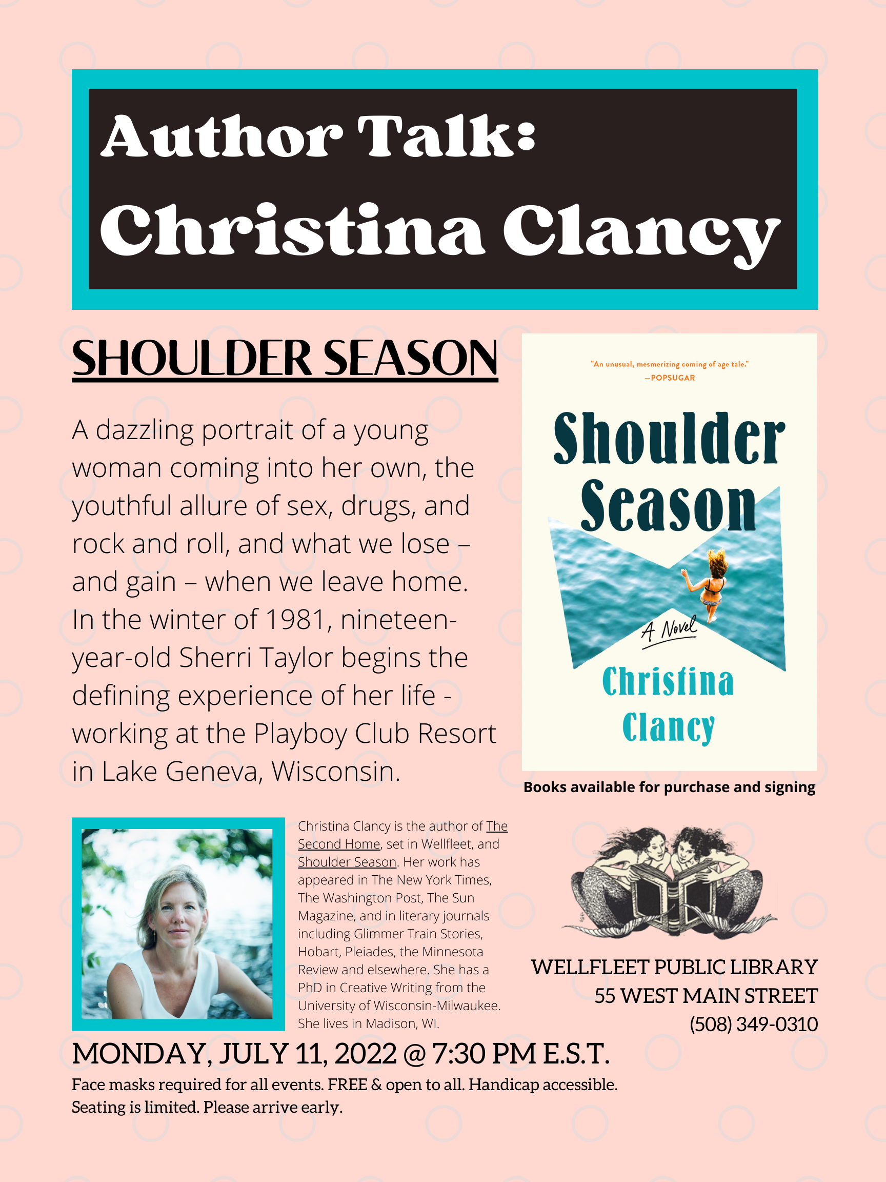 Author Talk Christina Clancy — Wellfleet Public Library