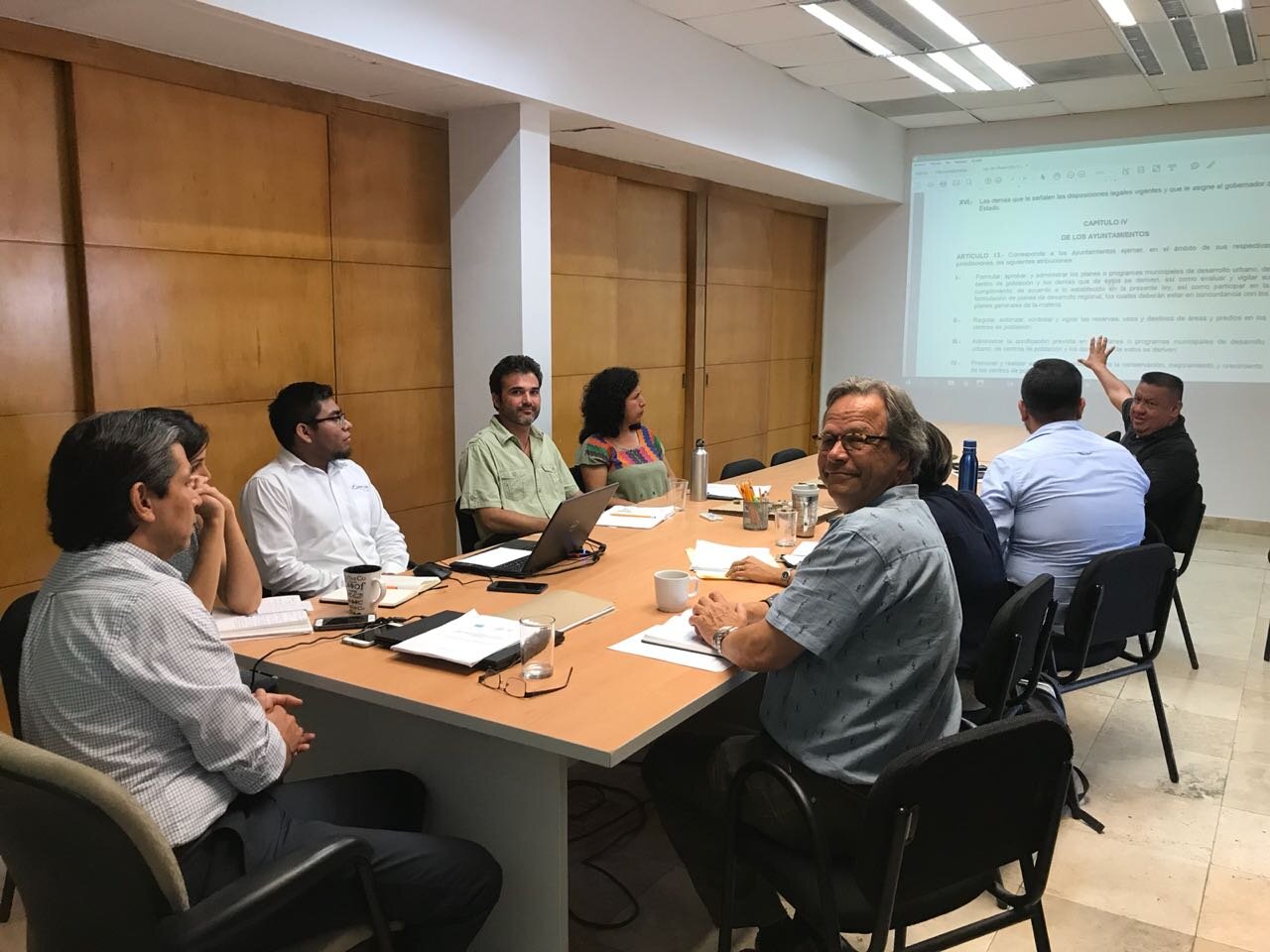 Reunión de la Coalición de Cabo Pulmo Vivo con las autoridades locales de planificación, 2018