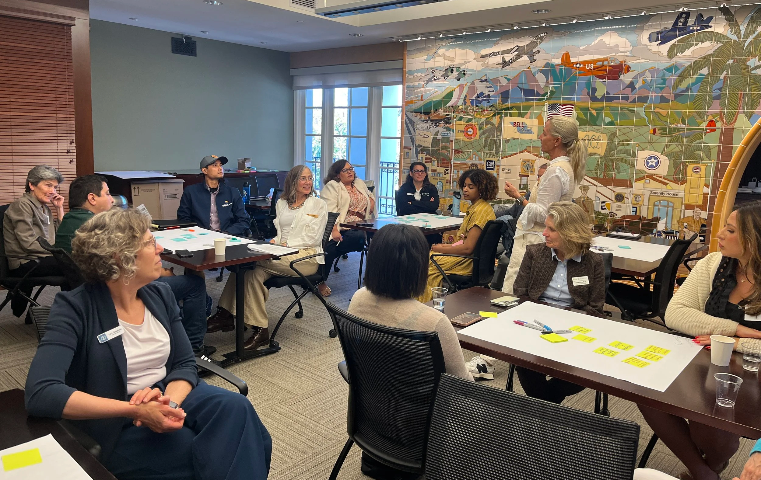 Santa Barbara County community members collaborating during a workshop‍