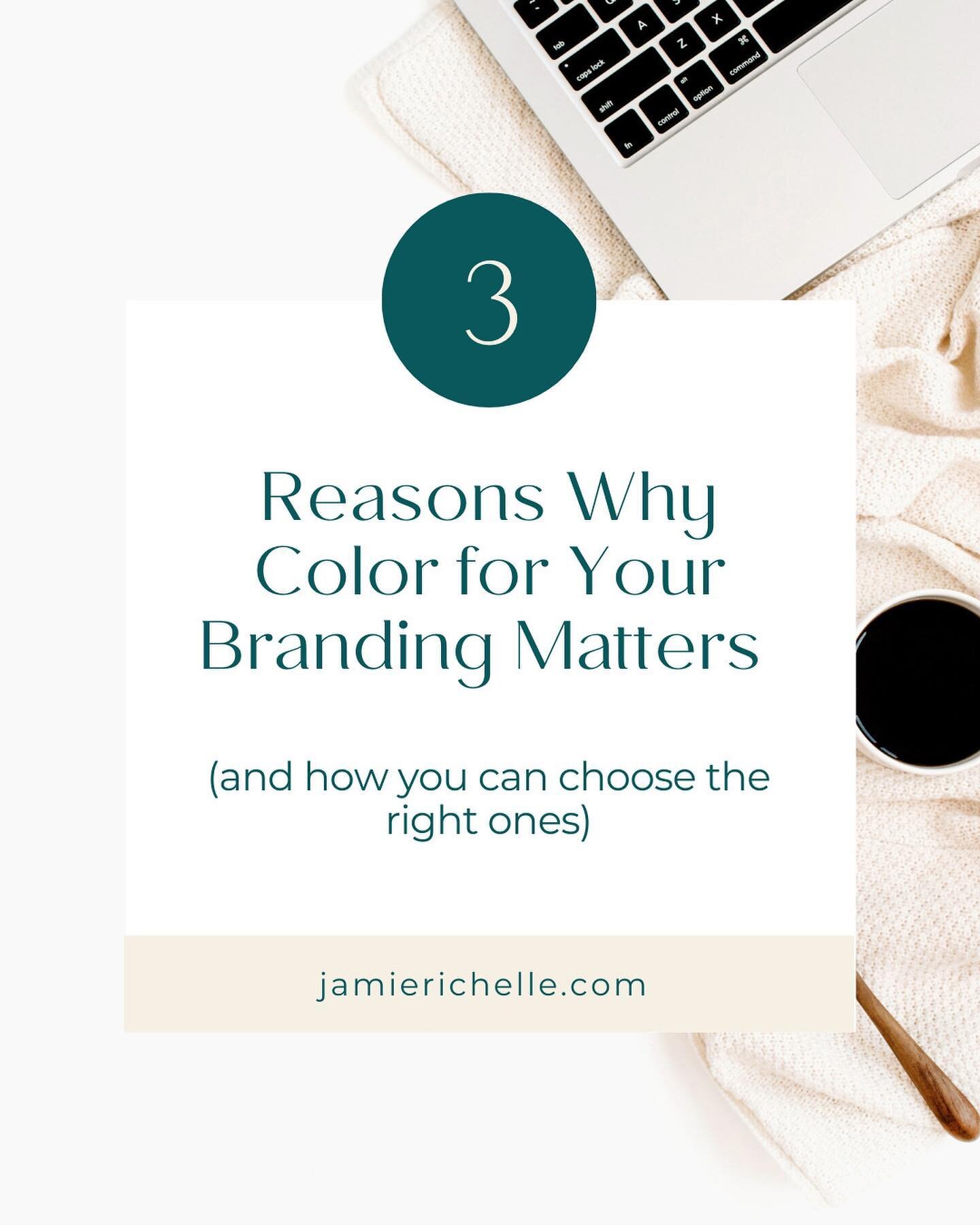 Color is so important when it comes to your brand. Swipe to learn more!