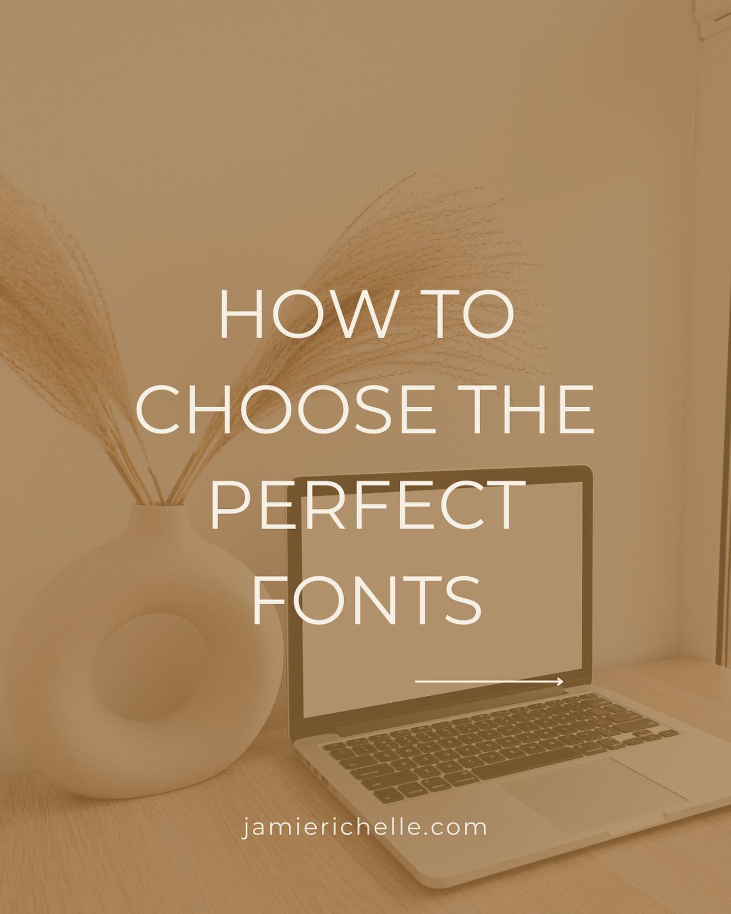 Choosing and styling fonts is something that I see messed up ALL THE TIME. Swipe for some simple tips!