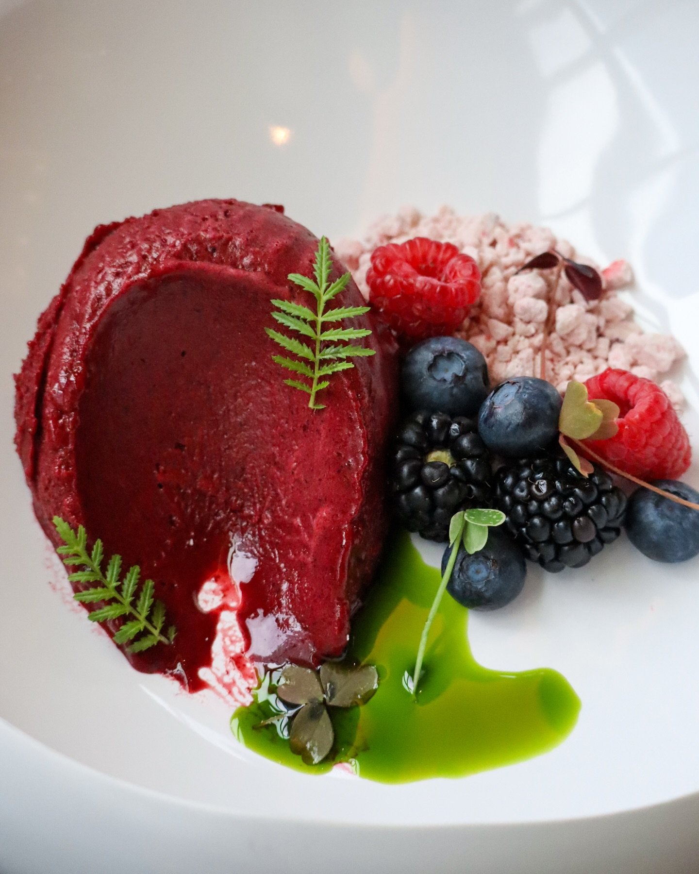 Sorbetto ai Frutti di Bosco // mixed forest berries, basil oil

A warm spring weekend calls for a lighter finish to the evening.

#primavera #springtime #yolannashville