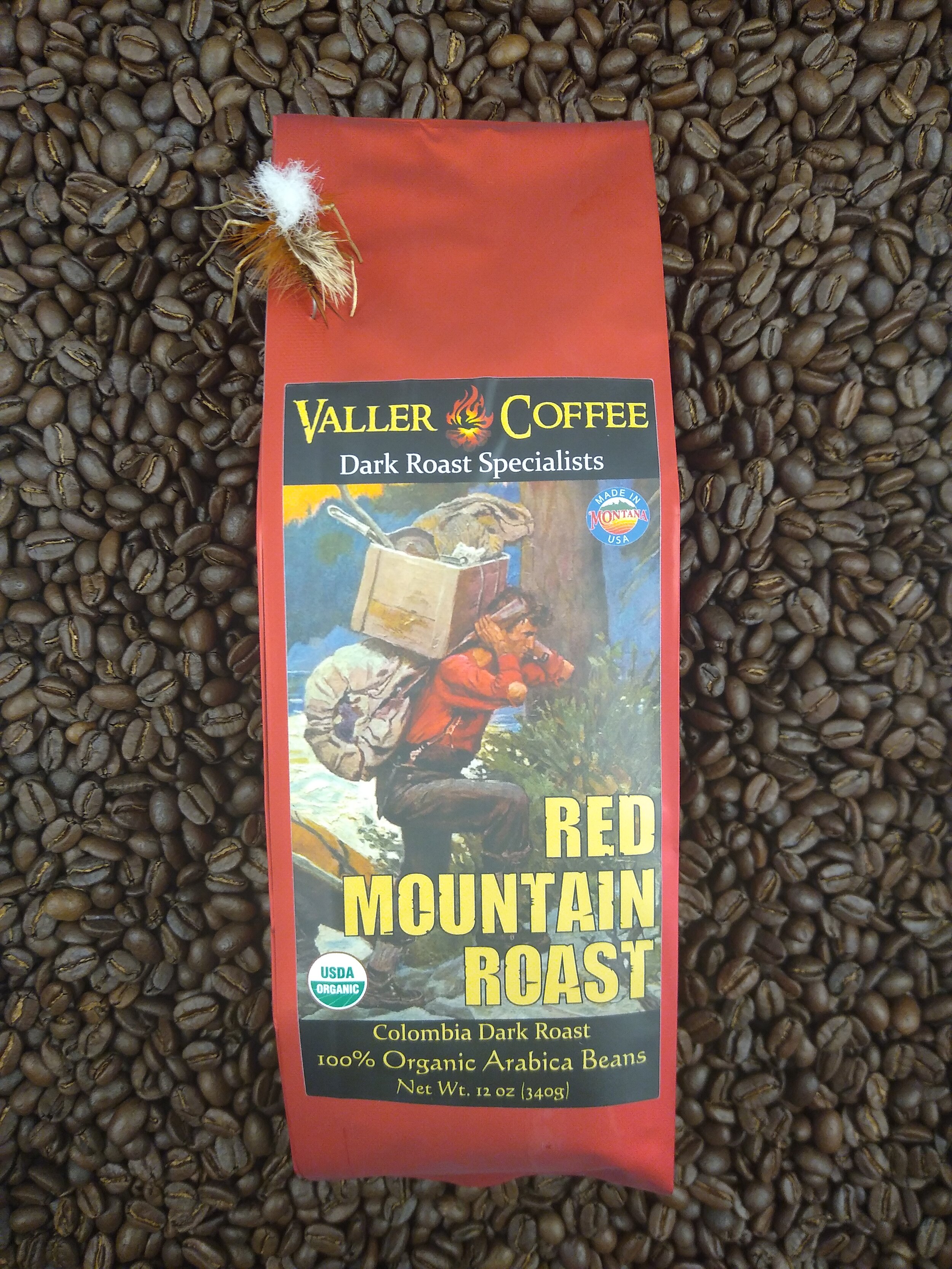 Overlevelse Kronisk Skole lærer Red Mountain Roast 12oz Bag with Fly — Valler Coffee - Legendary Coffee