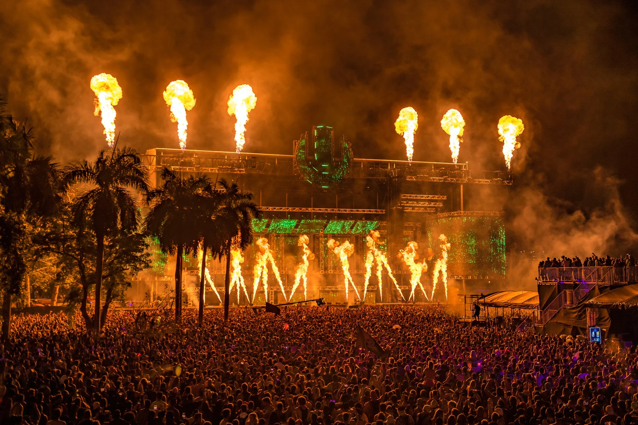 Main stage at Ultra Music Festival in downtown Miami, Florida