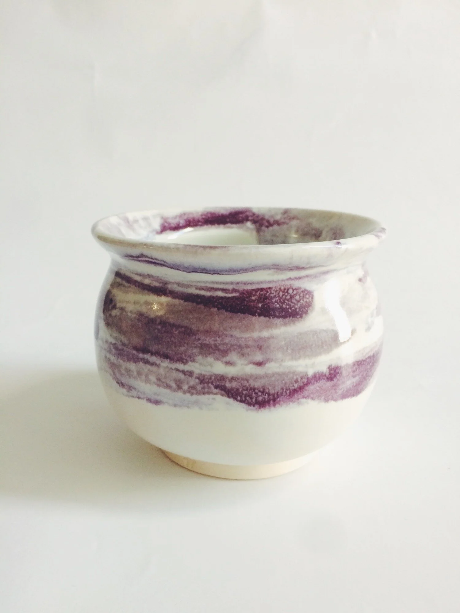 purple prince paint stroke vase