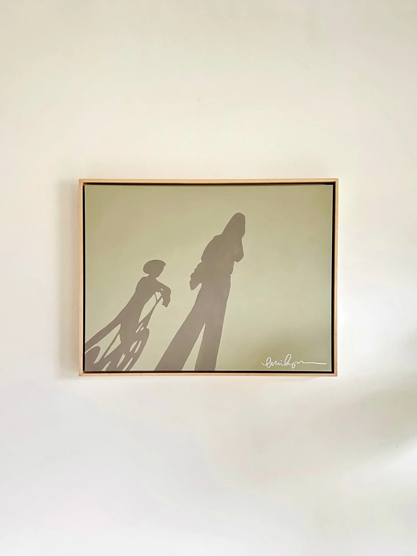 Inspired by a quick photo sent by a sweet friend, I knew I had to solidify this moment by painting it. This painting resonates with all mothers. It&rsquo;s those mundane moments we want to capture, breathe in the beauty, and remember. These beautiful