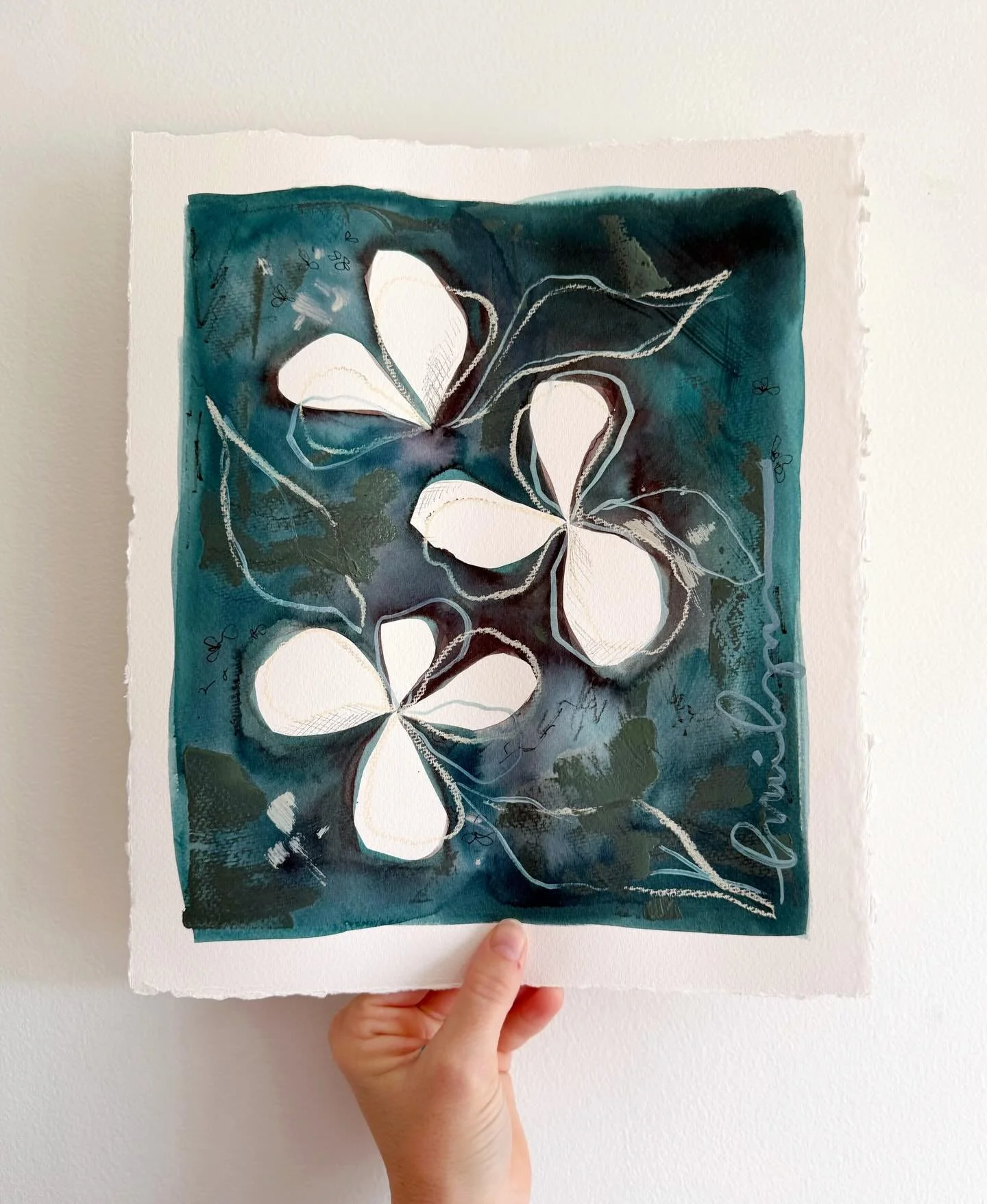 First real paintings of 2026, and it took teaching a workshop to sit down and do it.
. 
Seasonal depression is tricky (Where my SAD people at?? 💪🏼). Balancing caring for myself with all the responsibilities of being mom is pure overwhelm right now.