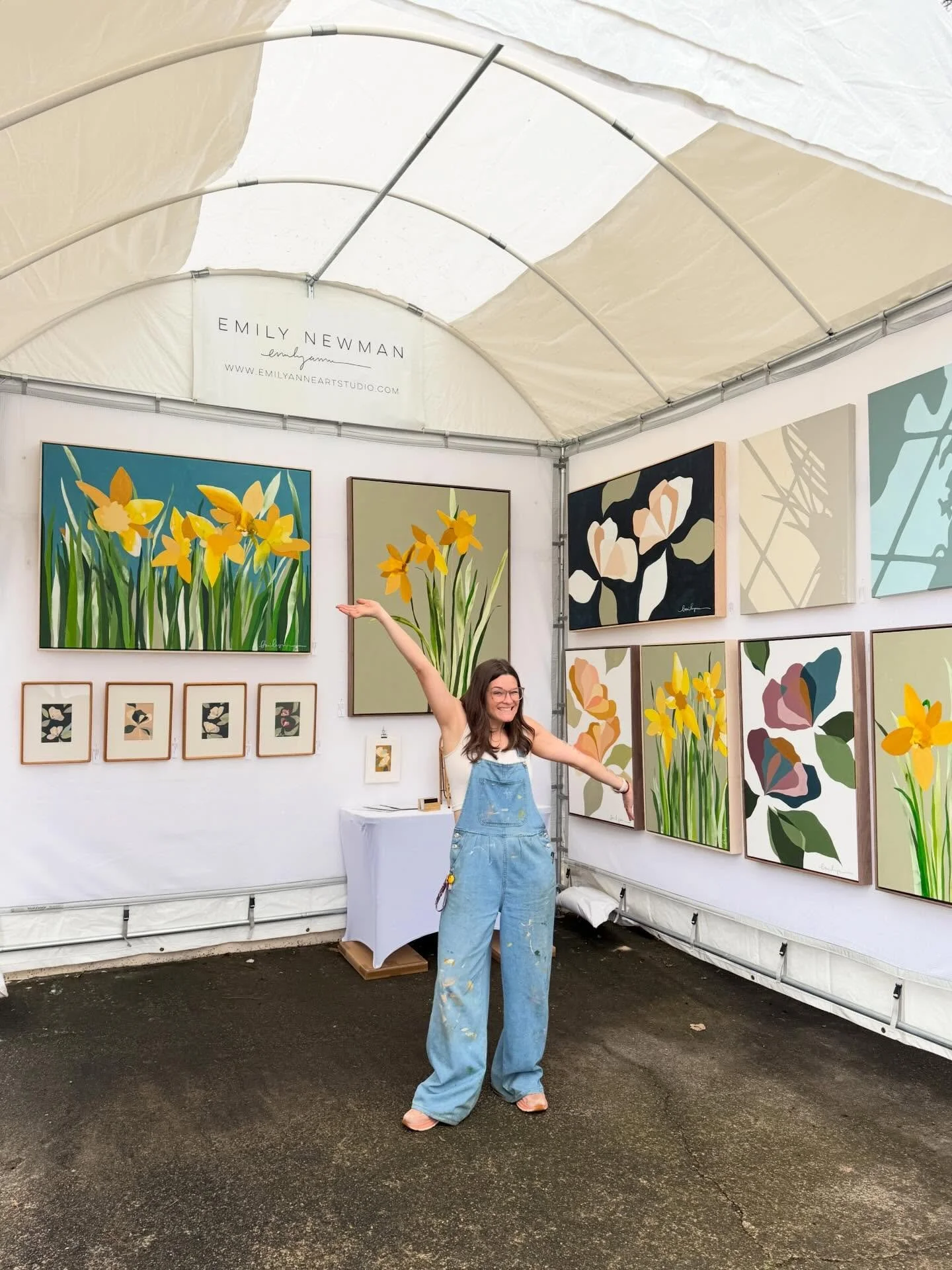 What an absolutely lovely day, at @menagerieonmain &lsquo;s annual West Main Art Festival! Amazing first festival of 2026. Always nice to start the year with a 1-day set up to visualize for festivals to come. 
.
.
.
Getting all geared up for @magicci