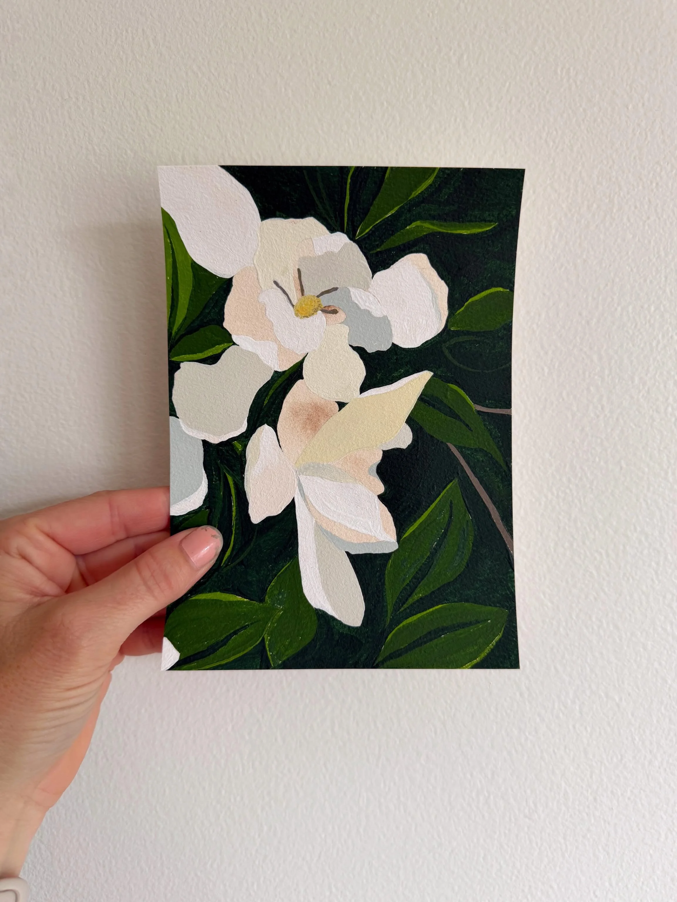 *NEW* print club piece! Little color block gardenia from the bush in my front yard. And BOY do they smell amazing. Anyone else obsessed?
.
.
.
Join the club by May 7 to receive the exclusive print and a chance at the gifted ORIGINAL PAINTING.