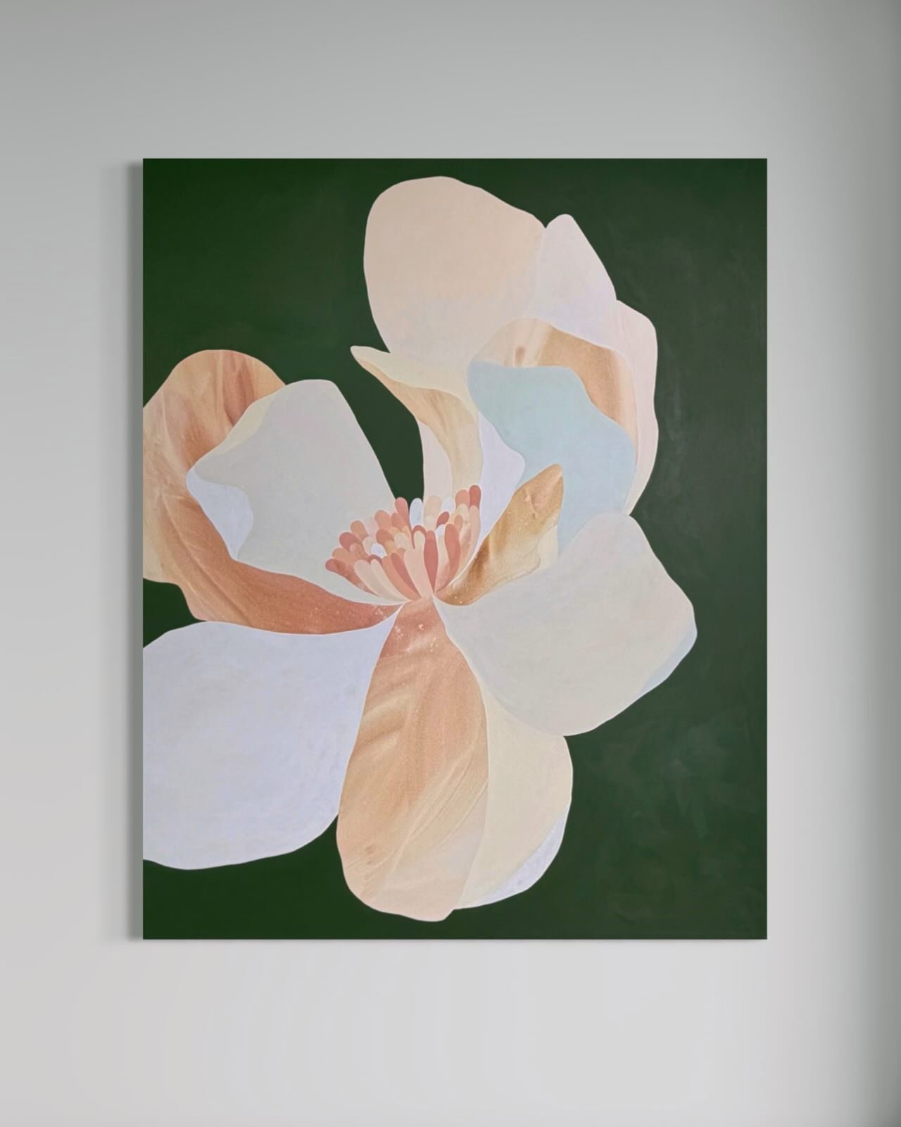 Photographing work this large MIGHT be the bane of my existence. But she&rsquo;s a beaut, and she&rsquo;s BIG, and she&rsquo;s available next week. I&rsquo;m mulling on the title&mdash; how does she make you feel? Any suggestions?