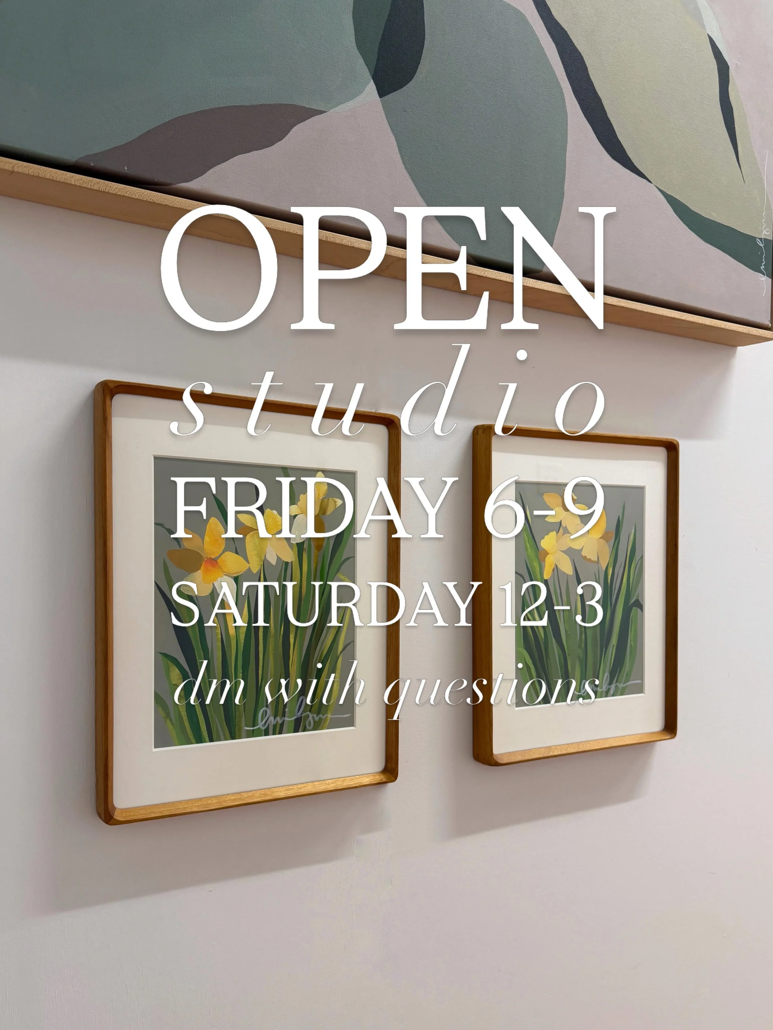 Thrilled to invite you in&mdash; come see the new studio!
&mdash;
@atlantastreetartcollective 
426 South Atlanta Street
Roswell, GA 30066
&mdash;
FRIDAY MAY 15 // 6-9 PM
SATURDAY MAY 16 // 12-3 PM