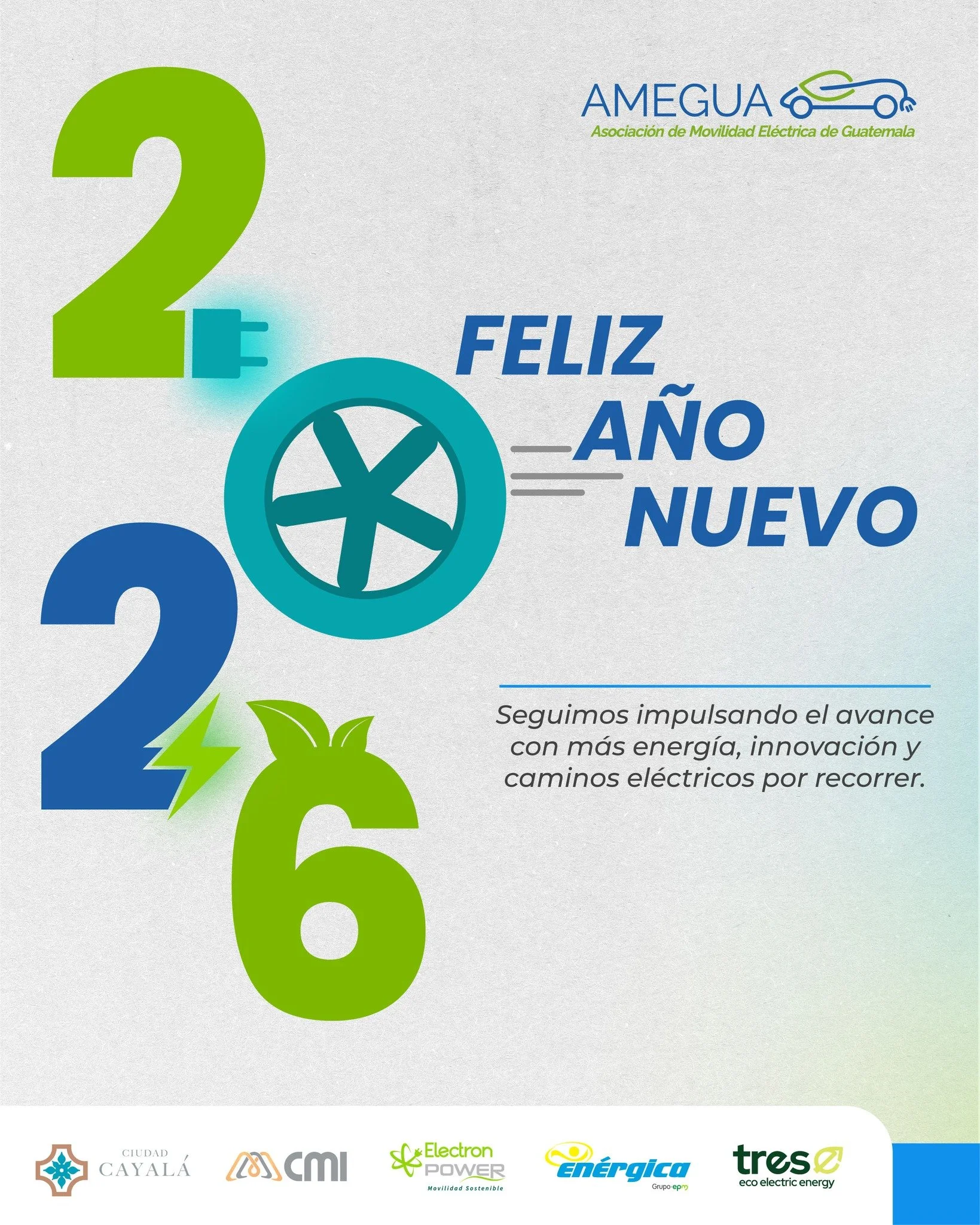 ✨⚡ Gracias por acompa&ntilde;arnos en un a&ntilde;o lleno de avances, alianzas y pasos firmes hacia una movilidad m&aacute;s sostenible para Guatemala.

En 2026 continuaremos trabajando juntos para impulsar la innovaci&oacute;n, fortalecer la infraes
