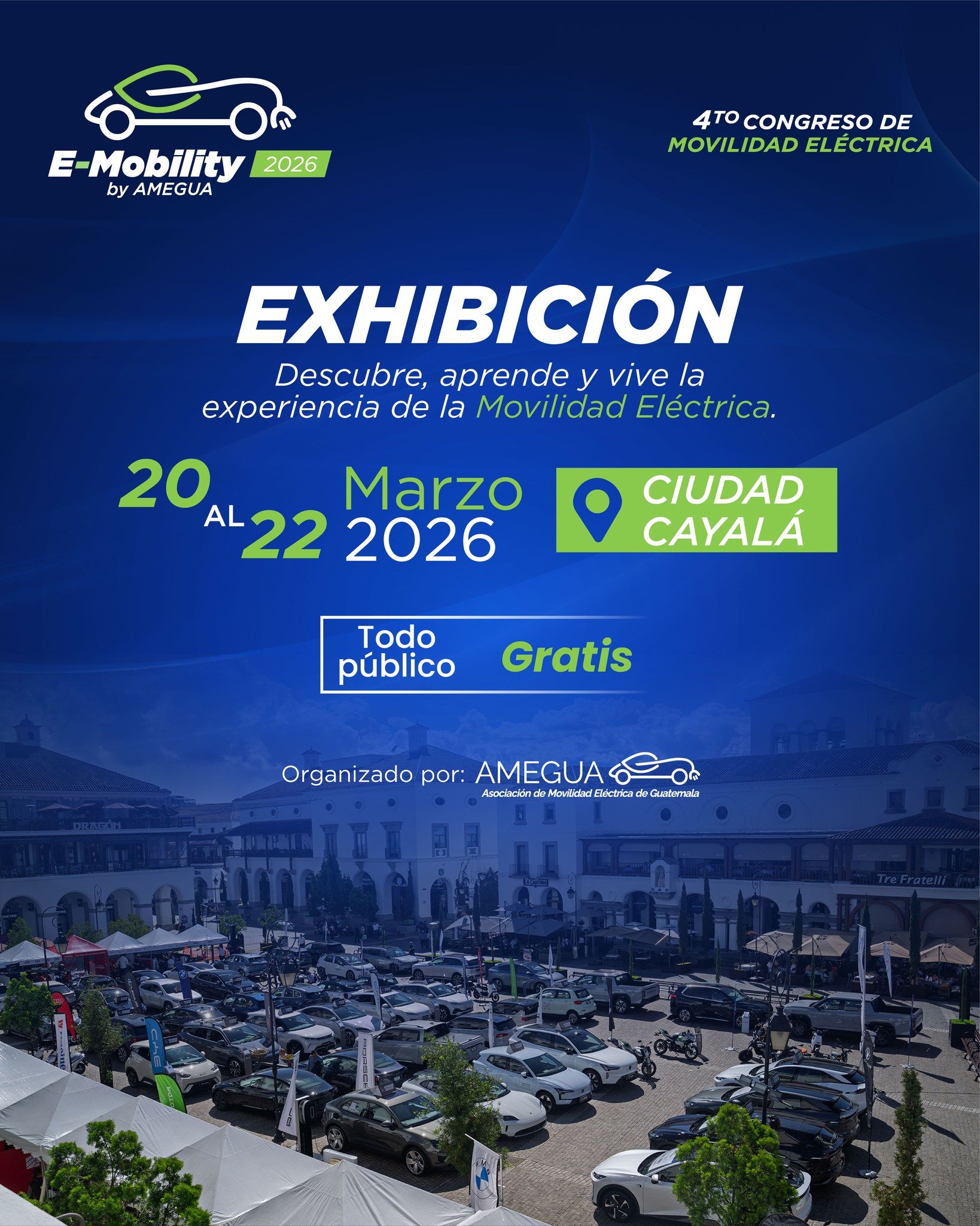🚗⚡ E-Mobility 2026 | Exhibici&oacute;n

La movilidad el&eacute;ctrica se vive, se prueba y se comparte.

Del 20 al 22 de marzo de 2026, s&eacute; parte de la gran Exhibici&oacute;n del 4to Congreso de Movilidad El&eacute;ctrica &ndash; E-Mobility 20