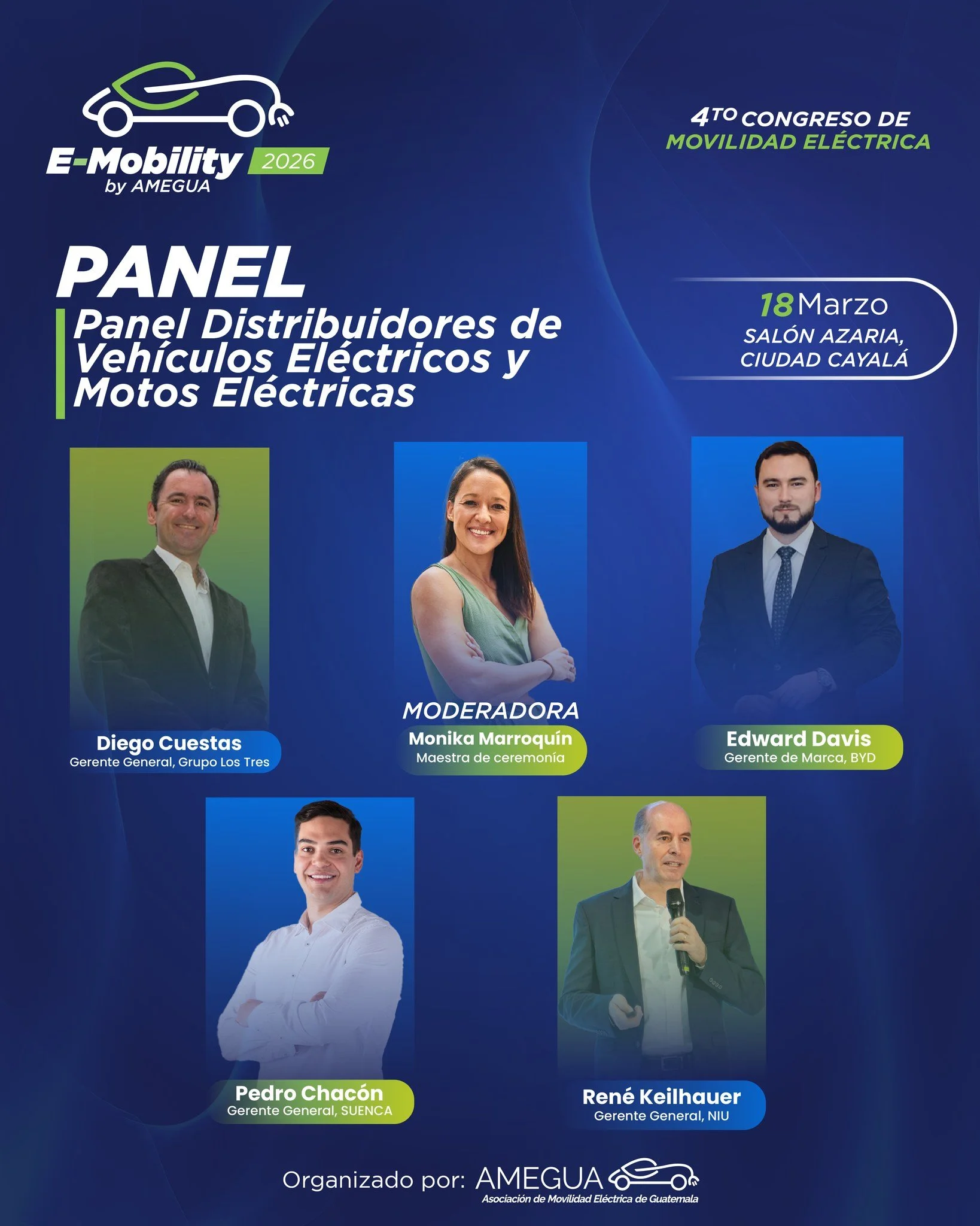 ⚡🚗 &iexcl;Ma&ntilde;ana es el gran d&iacute;a!

Te invitamos a ser parte del 4&ordm; Congreso de Movilidad El&eacute;ctrica &ndash; E-Mobility 2026, un espacio donde expertos y usuarios compartir&aacute;n experiencias reales, datos clave y el impact