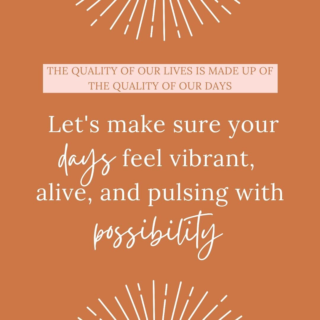 The quality of our lives is made up of the quality of our days - so let's make sure your days feel vibrant, alive, and pulsing with possibility.

Ground into fresh (feel-good!) routines that support you in living the life you most want to live.
 
Joi