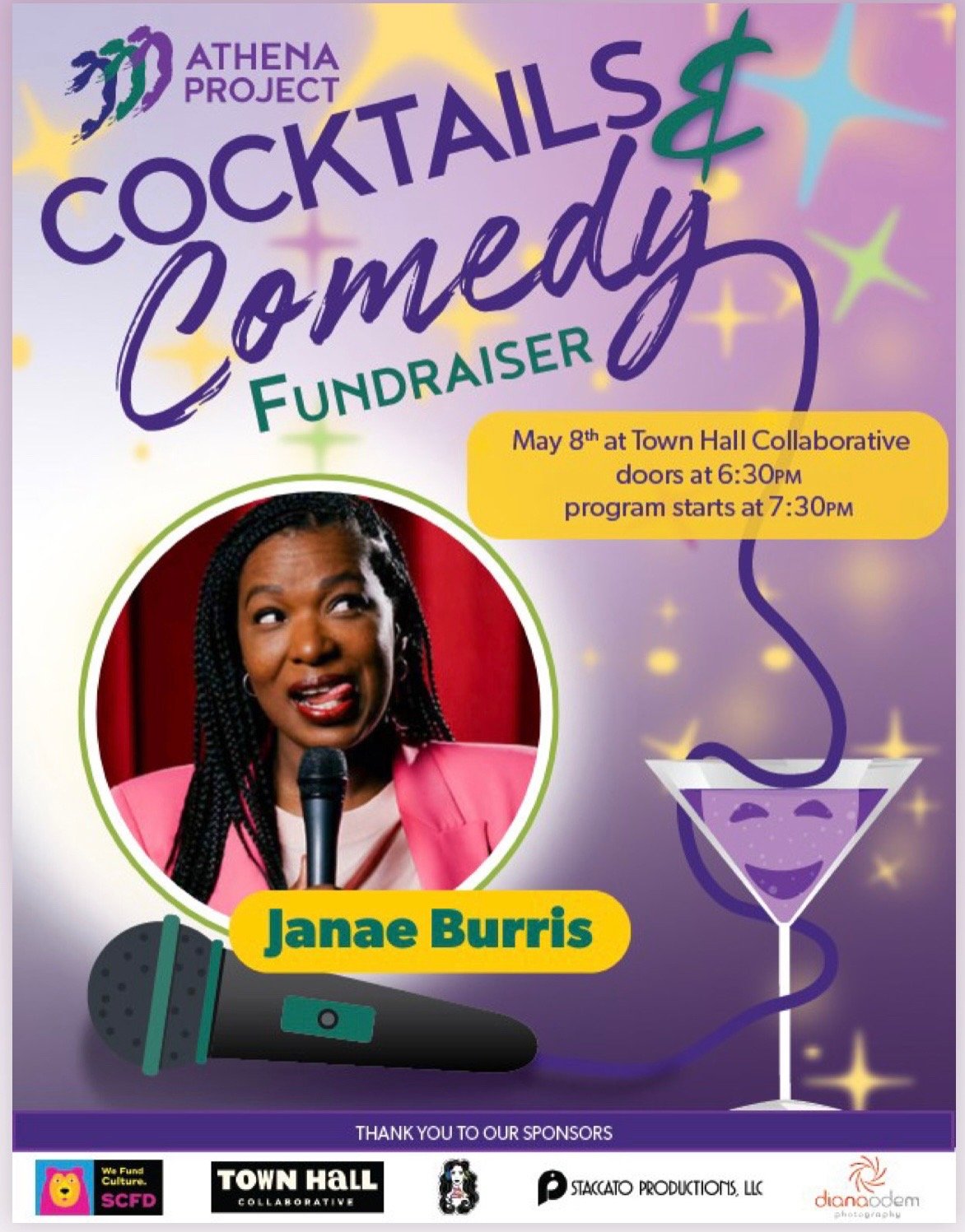 Athena Project Cocktails & Comedy Fundraiser
