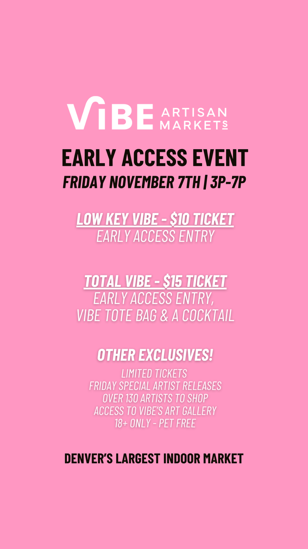 VIBE ARTISAN MARKETS 