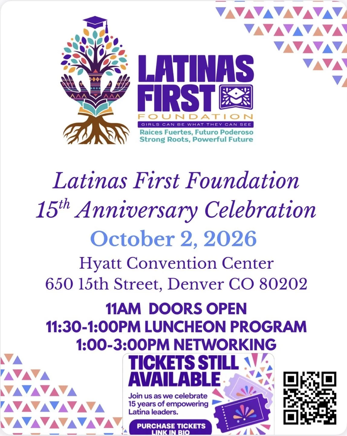 Latinas first foundation 15 year anniversary