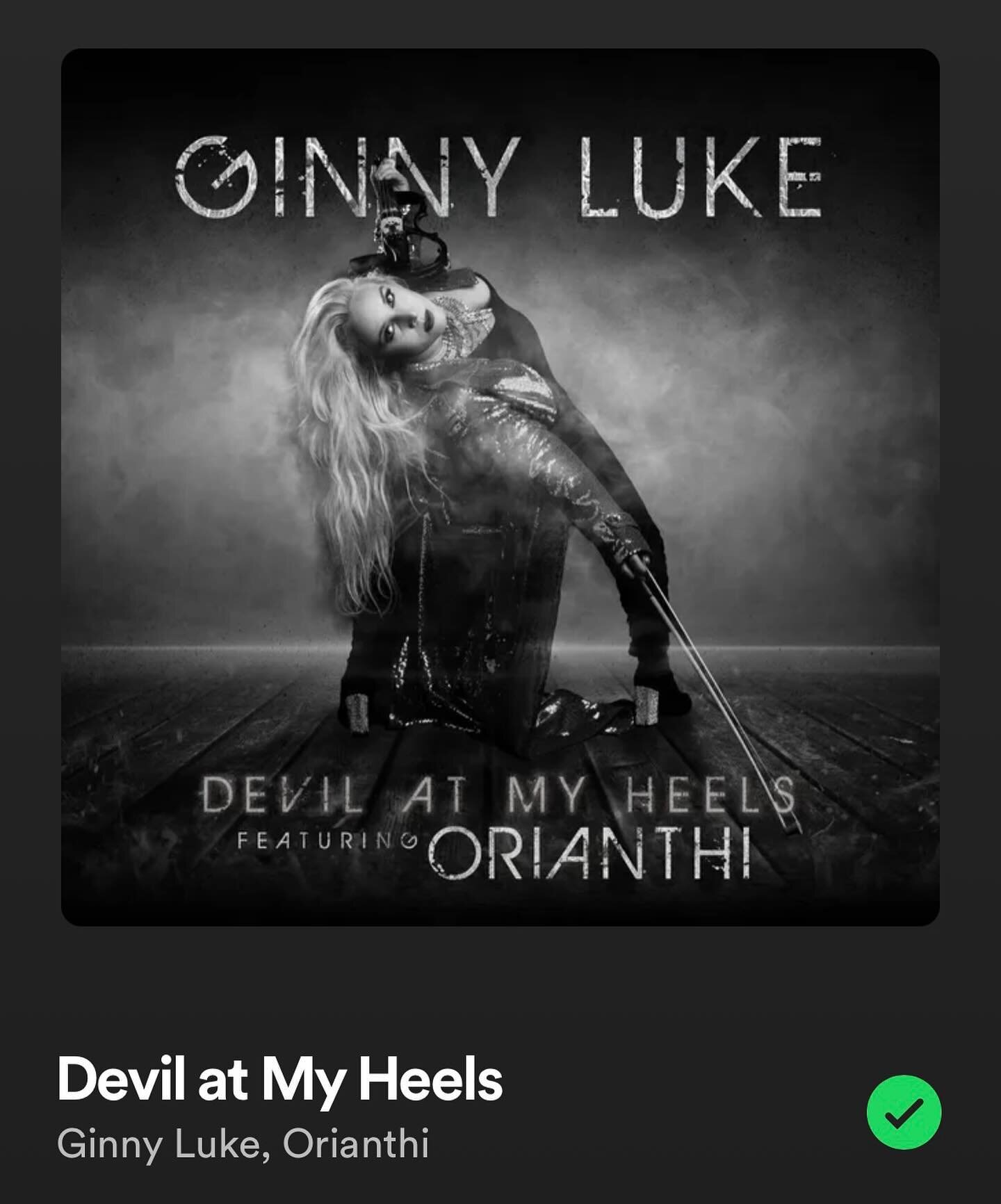 Had the immense pleasure of recording drums on @ginnyluke &lsquo;s new Single &ldquo;Devil at My Heels&rdquo; feat. @iamorianthi 
The song is out NOW on all platforms! 
The recording process of this song was such an incredible experience and I got to