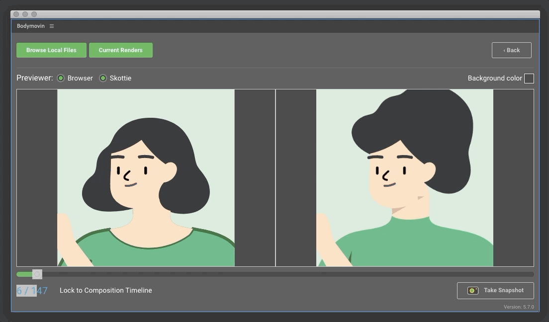 Animation preview of broken and disconnected elements