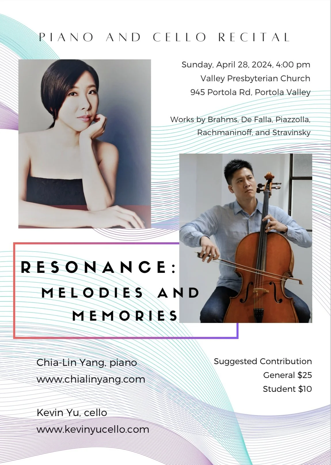 Piano-Cello Duo Recital with Kevin Yu