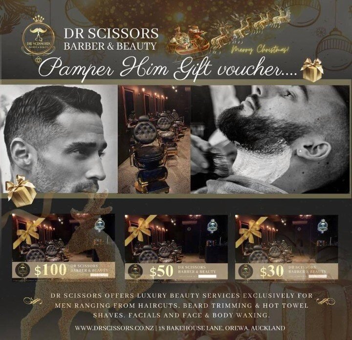 Attention 🔥🔥❤️❤️❤️

Hey everyone, 

Valentine&rsquo;s Day vouchers available at Dr Scissors.

Best gift for him. 

Check our Website for our prices and services 

www.drscissors.co.nz 

18 Bakehouse lane, Orewa 

Opposite Dear Coasties cafe

09 947