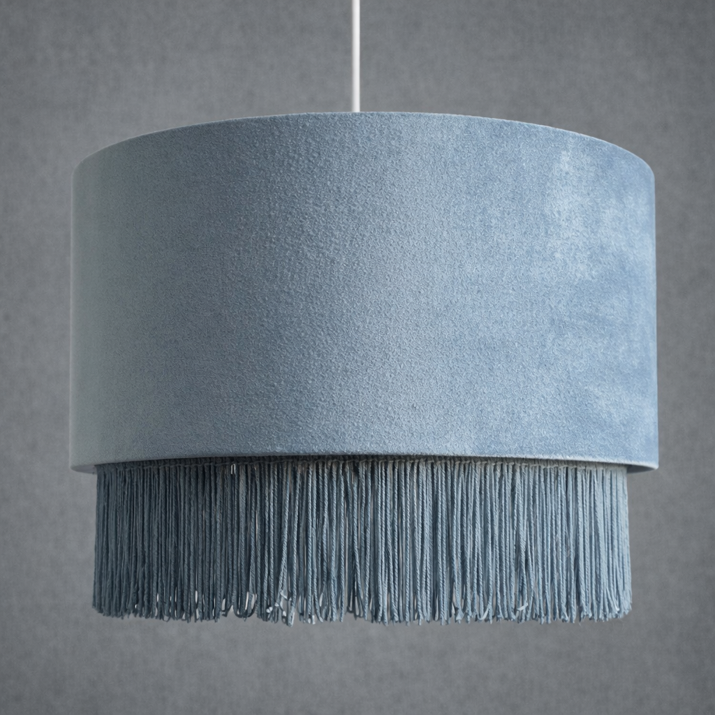 Blue Fringe Pendant