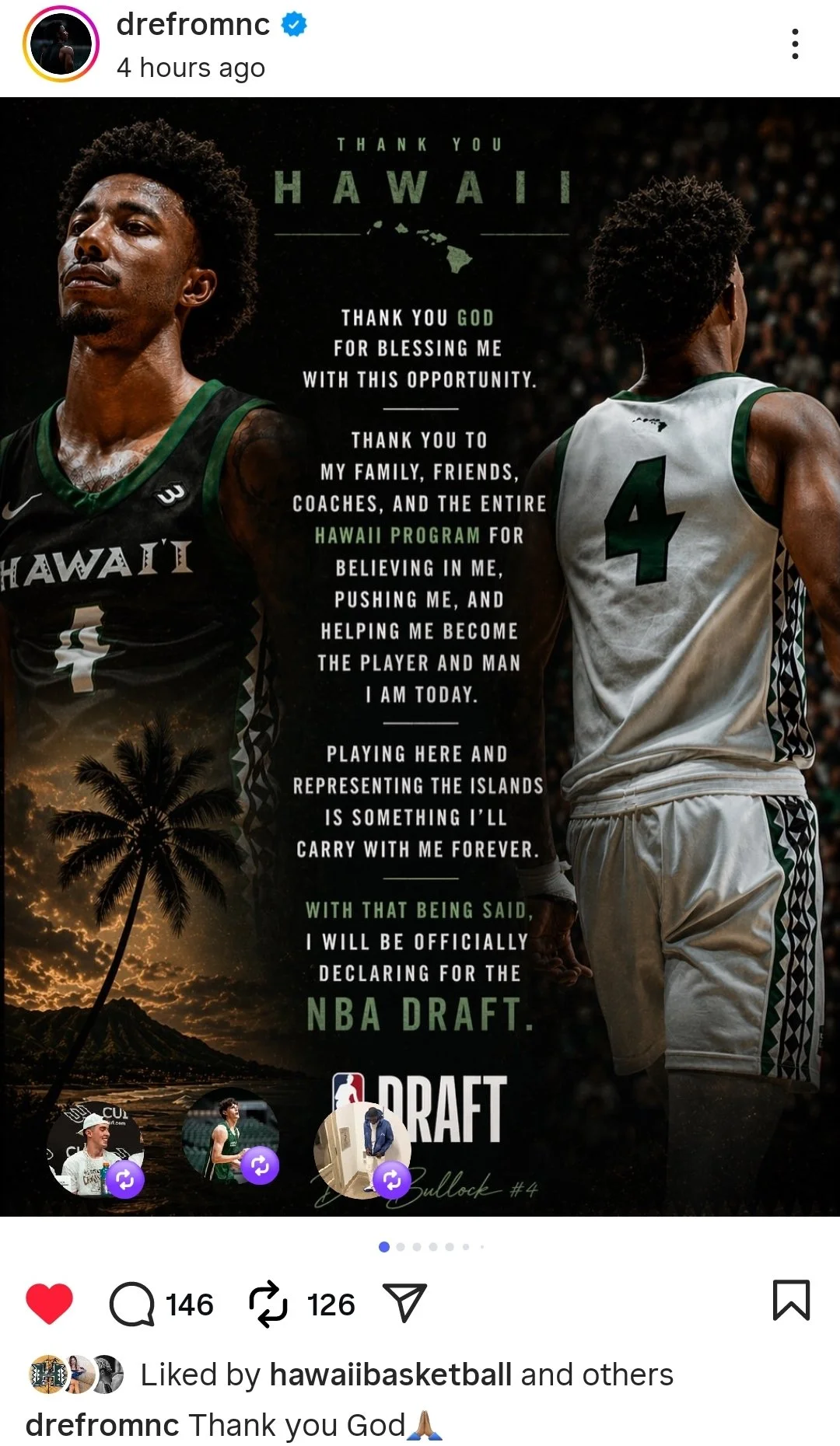 Dre Bullock declares for NBA draft!