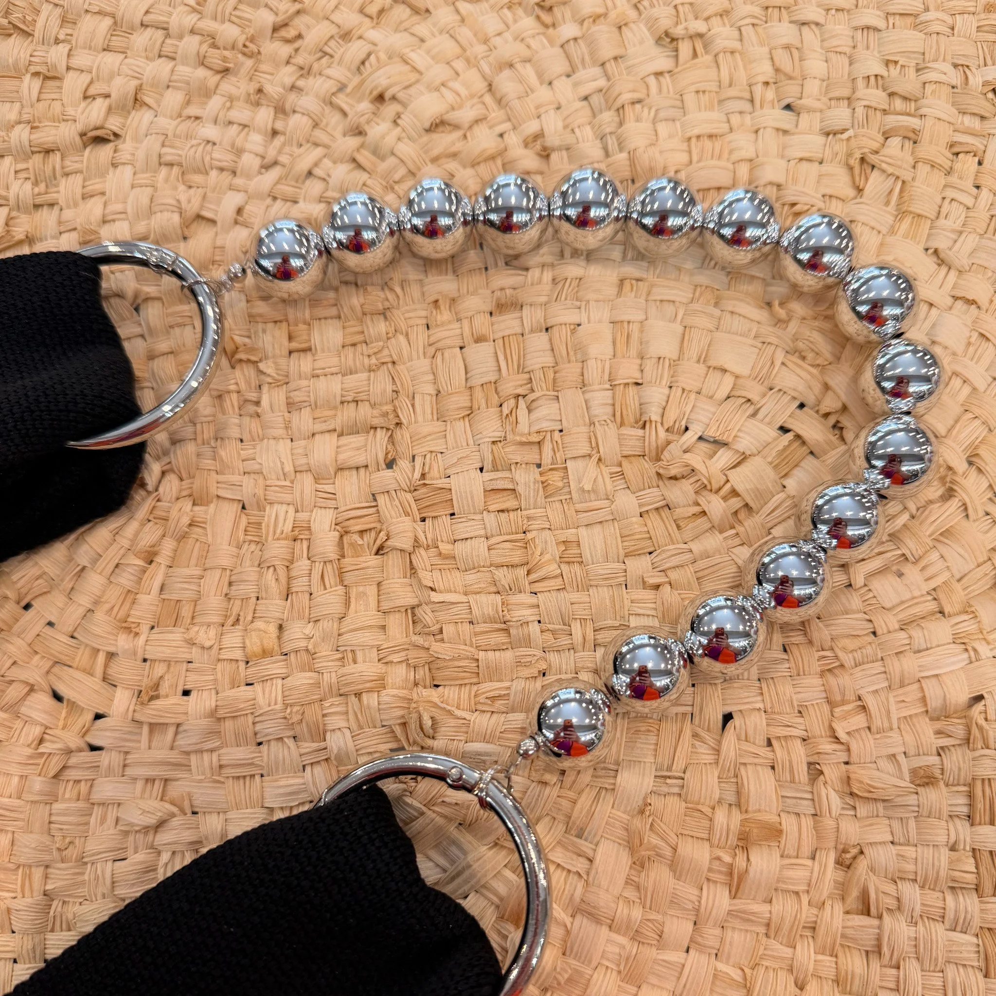 mini strap silver bubles  - NEW
