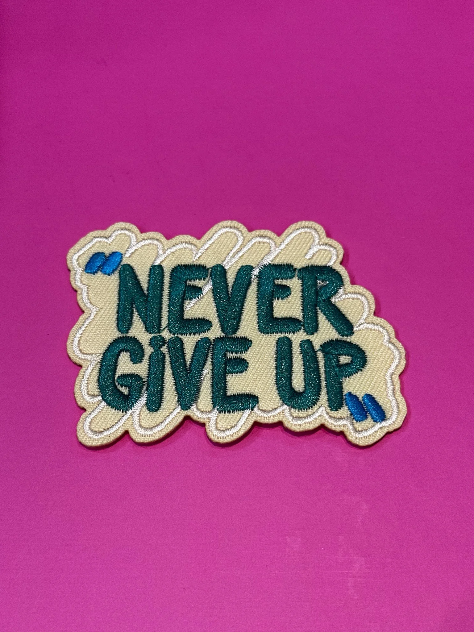 never give up
