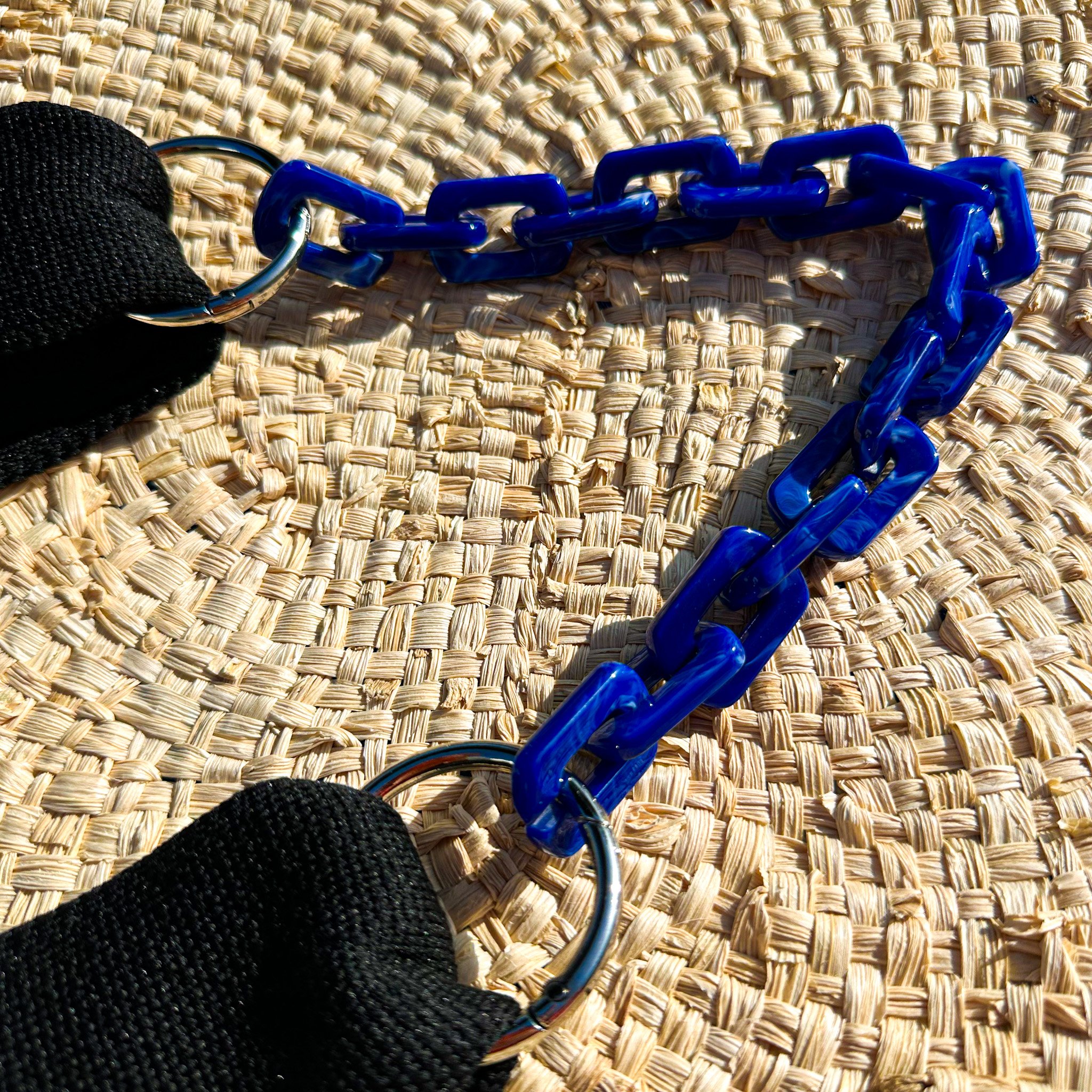 mini acrylic strap blue