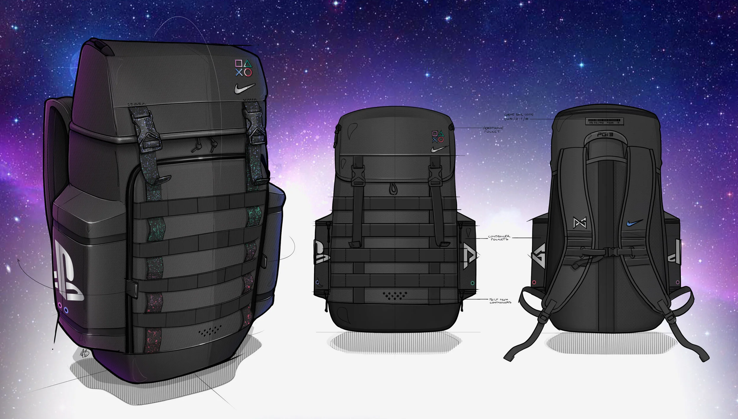 Backpack Paul George Playstation Edition George Backpack Nike Ps