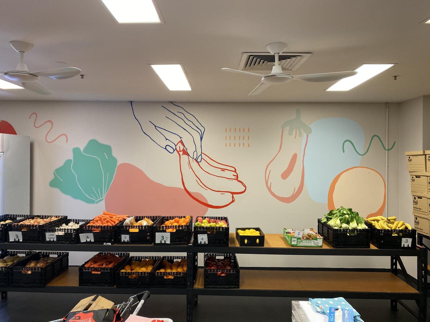 ASRC food bank mural, 2020