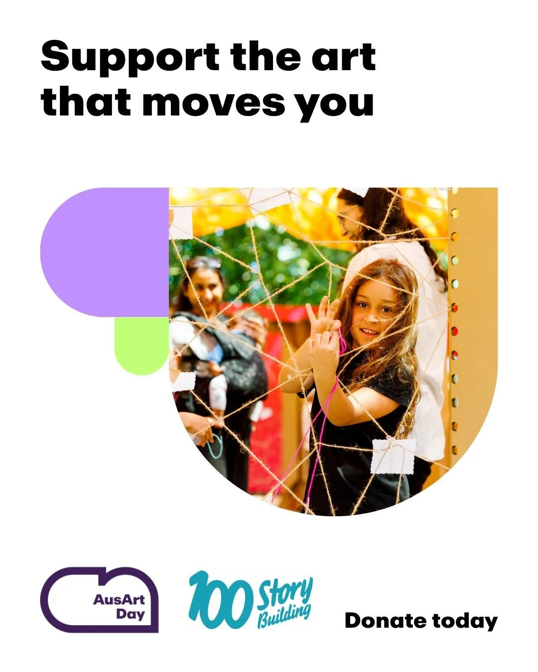✨ Every child has a story worth telling. Since 2013, over 50,000 young people have discovered their voice through 100 Story Building&rsquo;s creative storytelling programs.

💛 On Thursday 23 October, join us for AusArts Giving Day and help open door