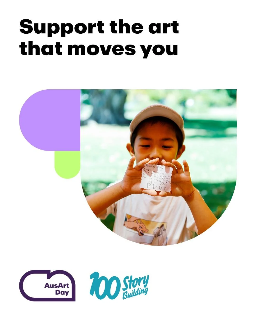 🚨 Today&rsquo;s the day! AusArts Giving Day is here.
Every donation today helps 100 Story Building give more children and teens the confidence, skills, and sense of belonging they need to thrive.
💛 Your gift = young voices being heard.
 ⏳ Don&rsquo