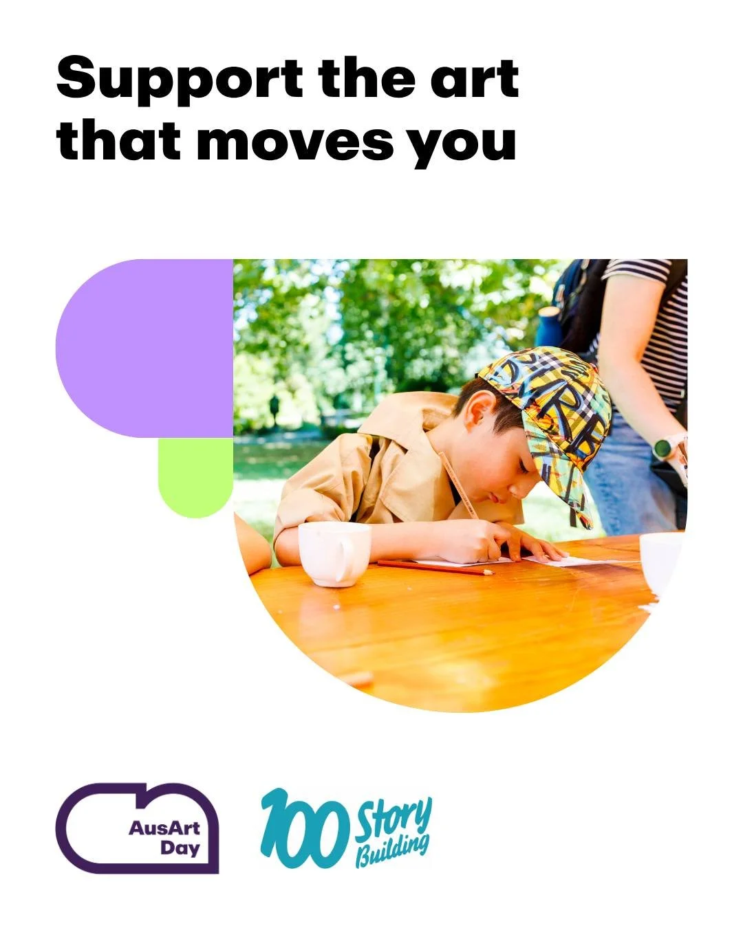 Thank you to everyone who supported 100 Story Building on #AusArtsGivingDay! 💛

Your generosity helps more young people find their voice through creativity and storytelling.
Missed out? There&rsquo;s still time &mdash; donations are open for a short