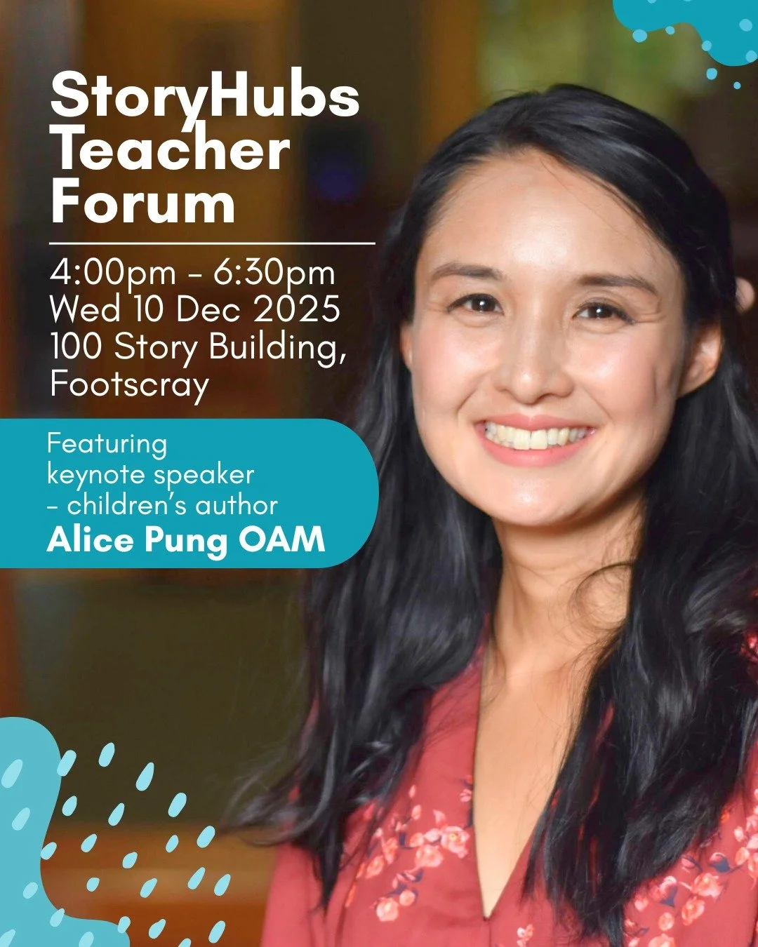 FREE Professional Learning:

You&rsquo;re warmly invited to join us for the StoryHubs Teacher Forum 2025.

This is an afternoon of creativity, reflection, and connection for Primary School educators passionate about storytelling, creativity and stude