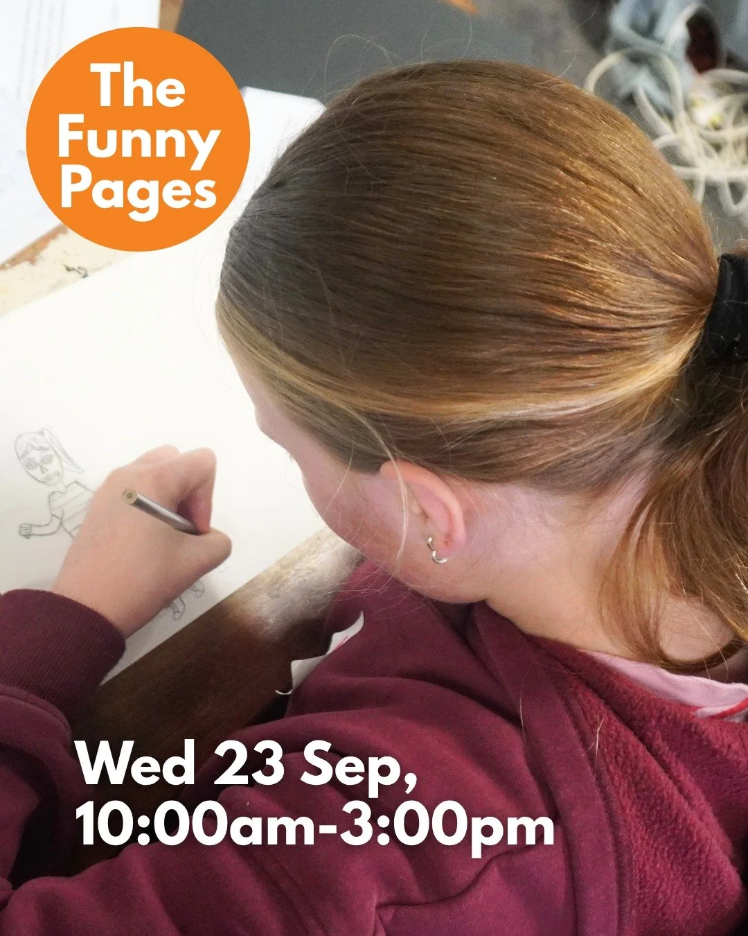Does the first week of the holidays need a comedic interlude? 

The Funny Pages is a one-day workshop for ages 8-12, packed with laugh-out-loud fun as young people create their best (or worst!) jokes, comic strips and hilarious stories.

📅 Wed 23 Se