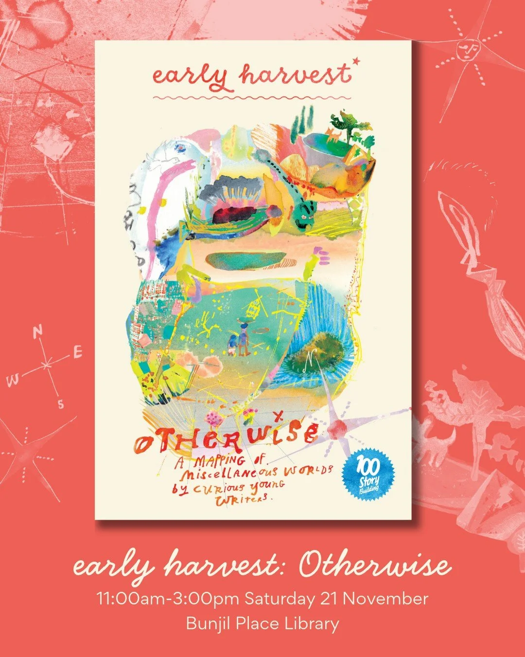 🌟 Join us for the book launch of the year! 🌟

You&rsquo;re invited to the launch of the newest edition of Early Harvest - &lsquo;Otherwise! A Mapping of Miscellaneous Worlds by Curious Young Writers.&rsquo;

The free event will include a talk by be