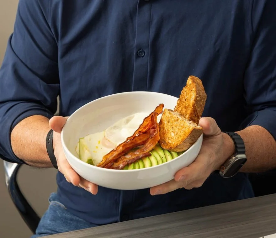 We love Lou like Lou loves his breakfast. 

Lou&rsquo;s Breakfast: two eggs, bacon, avocado, and multigrain toast. Simple as that.