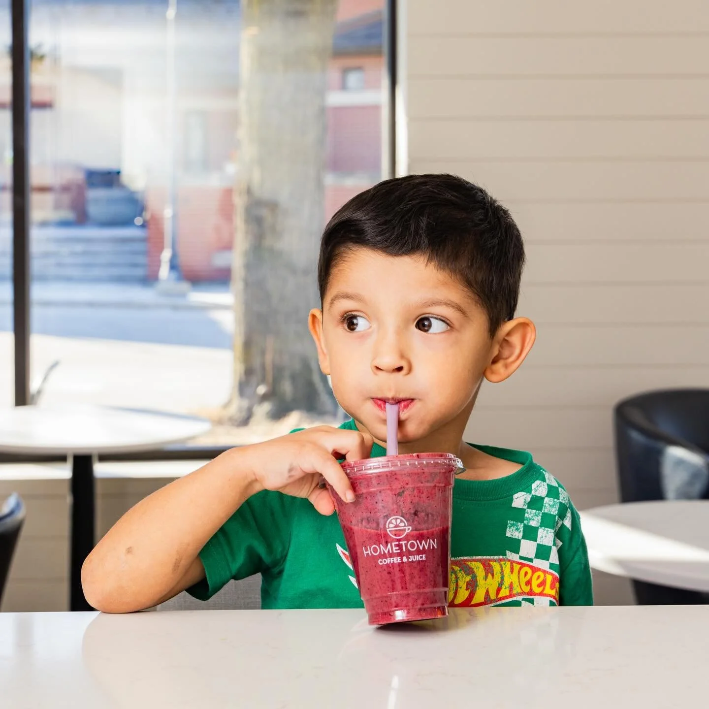 Proof that all ages love our smoothies! 

With over 12 different smoothie options, each one is made with fresh fruits and veggies.