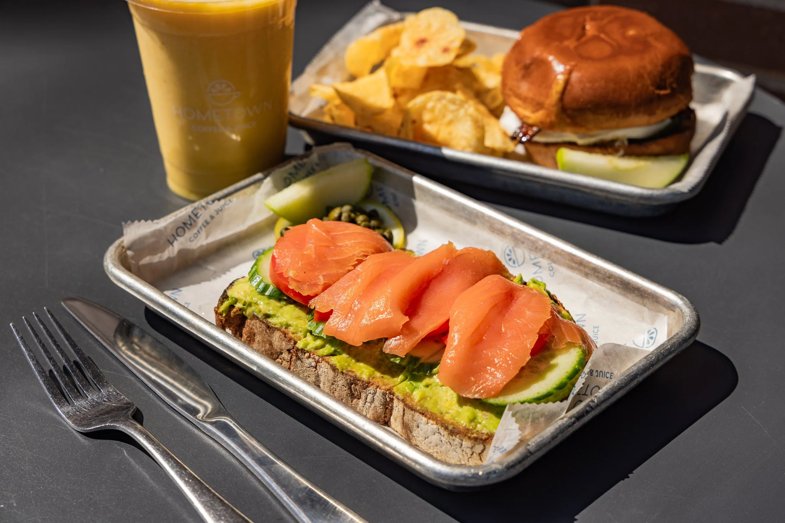 Salmon avocado toast