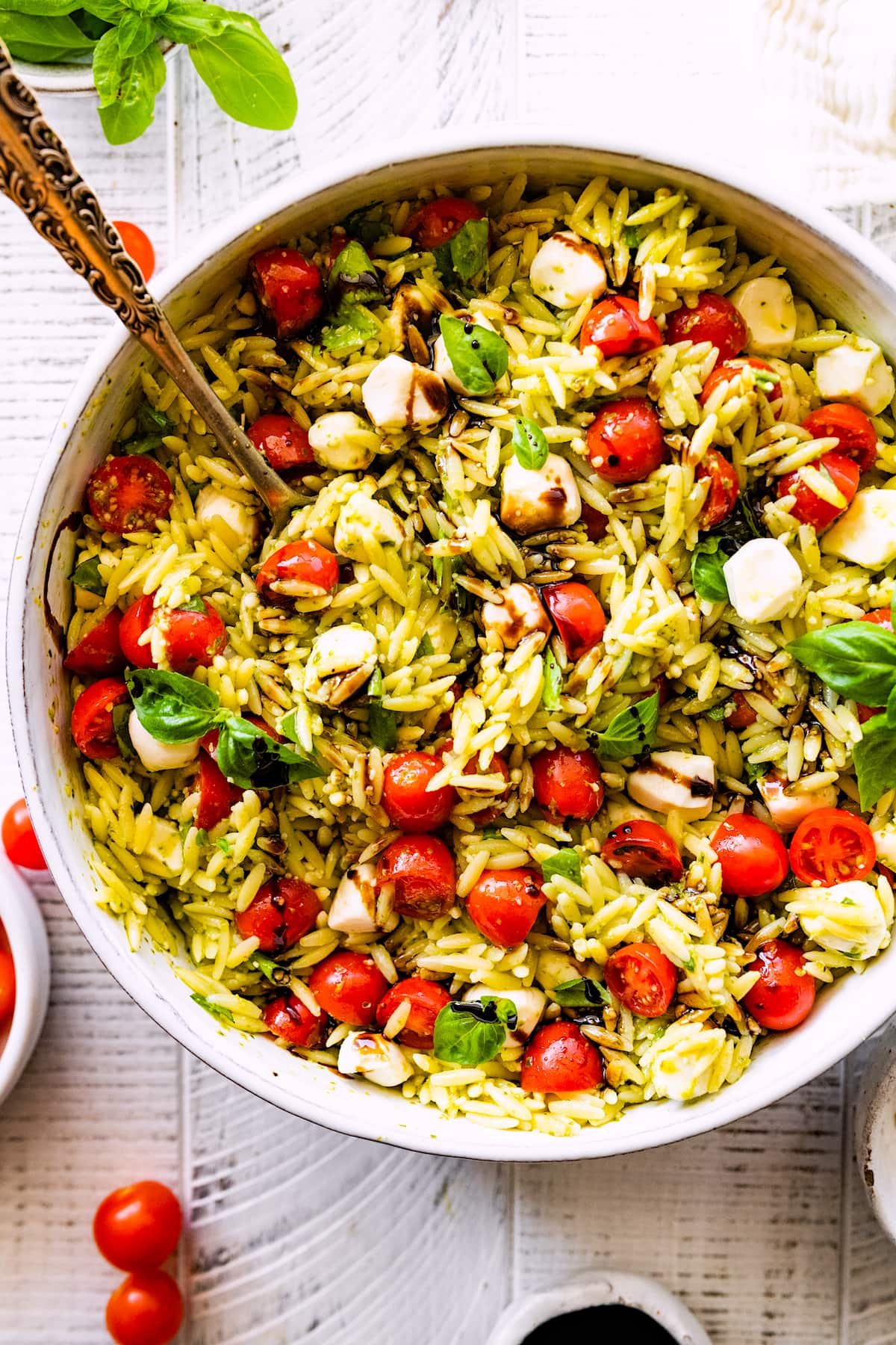 Orzo Caprese Salad