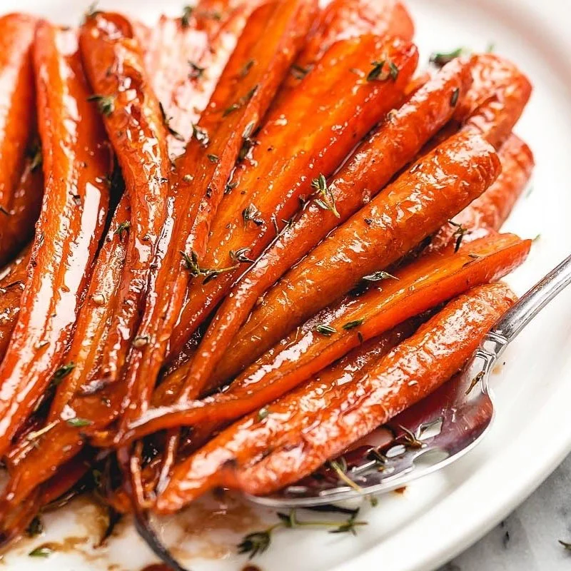 Honey Glazed Carrots with Pistachio Pistu