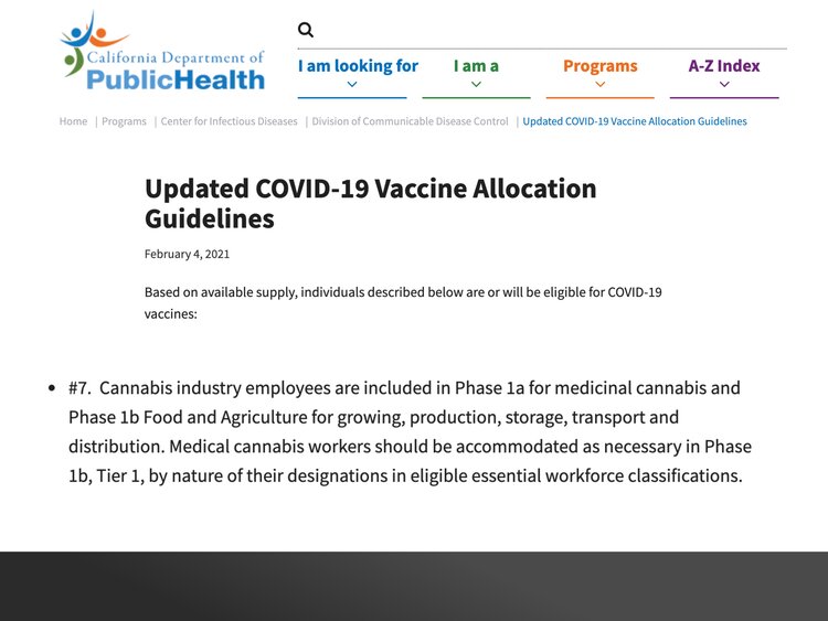 COVID-19 Vaccine Victory for Cannabis Operators