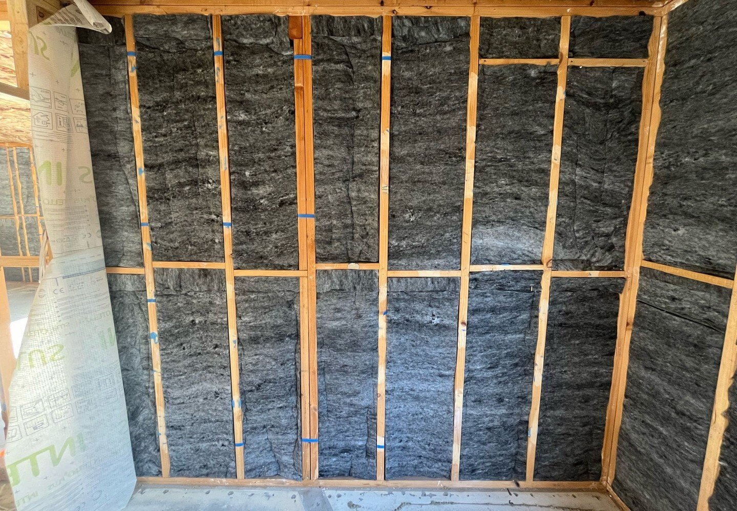 Insulation is all done at our Rifle Retrofit Passive House. But what&rsquo;s that grey insulation, you might ask?

It&rsquo;s polyester and much better to work with than glasswool.  Anyone that has ever worked with your standard insulation batt knows