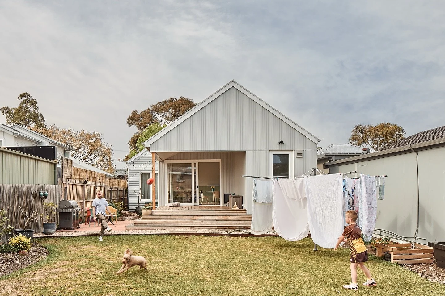 Whilst we are passive house and high performance experts, sometimes we do get a chance to stop and kick the footy with our clients kids in the backyard!

This home isn&rsquo;t just beautiful&mdash;it provides a truly comfortable and healthy living en