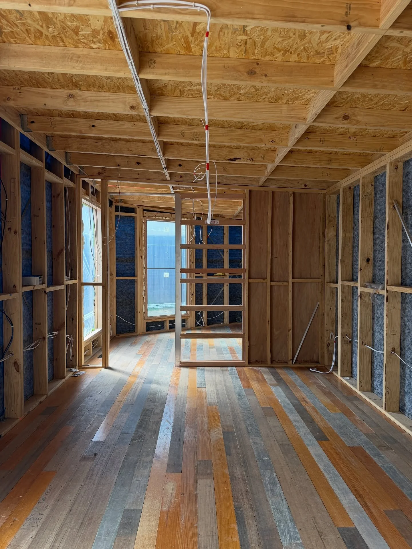 I wonder if people find insulating as interesting as we do.

I know this is not a sexy shot of some finished building, or some fancy window detail, but it is one of the basic things that everyone who builds a home does, but so many get wrong.

The fa